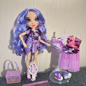 Rainbow High Core Fashion Doll Violet Willow with Purple Hair and Accessories